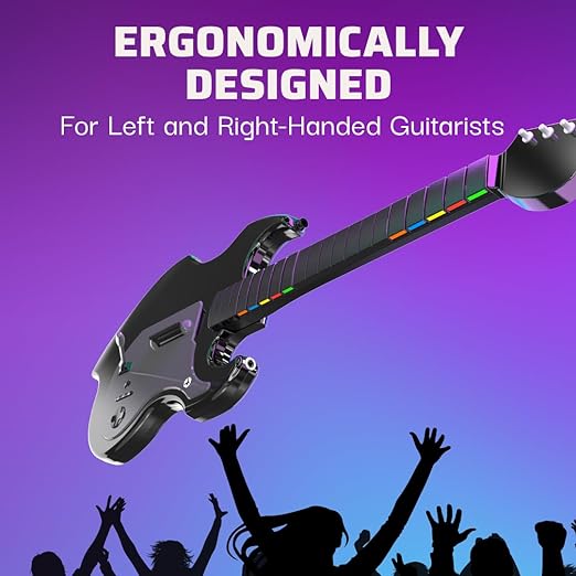 PDP - RIFFMASTER Wireless Guitar Controller For Xbox Series X|S, Xbox One & Windows 10/11 PC - Black - T