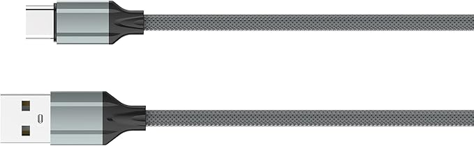 LDNIO LS441 Mobile Phone Cables 2.4A Fast Charging Type-C USB Cable 1M - Grey - T