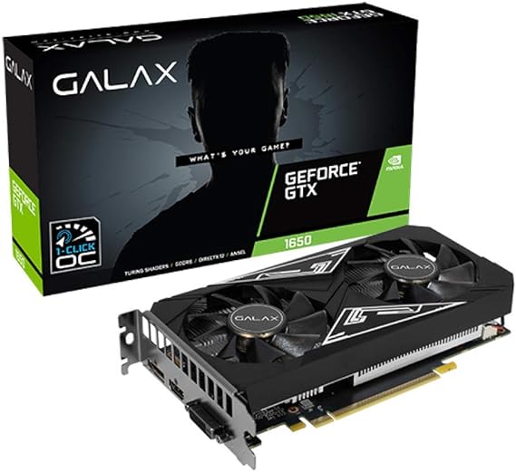 Galax GeForce GTX 1650 EX-1 Click OC 4GB GDDR6 Graphic card - T