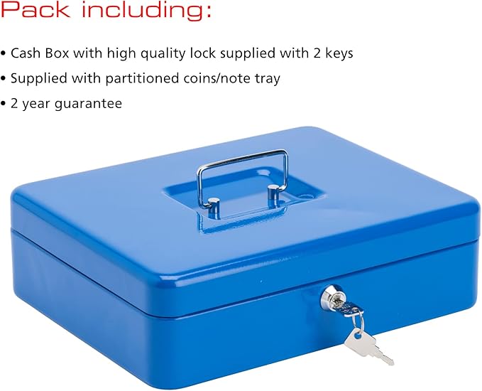 Sterling CB04BL 12" Cash Box - blue - T