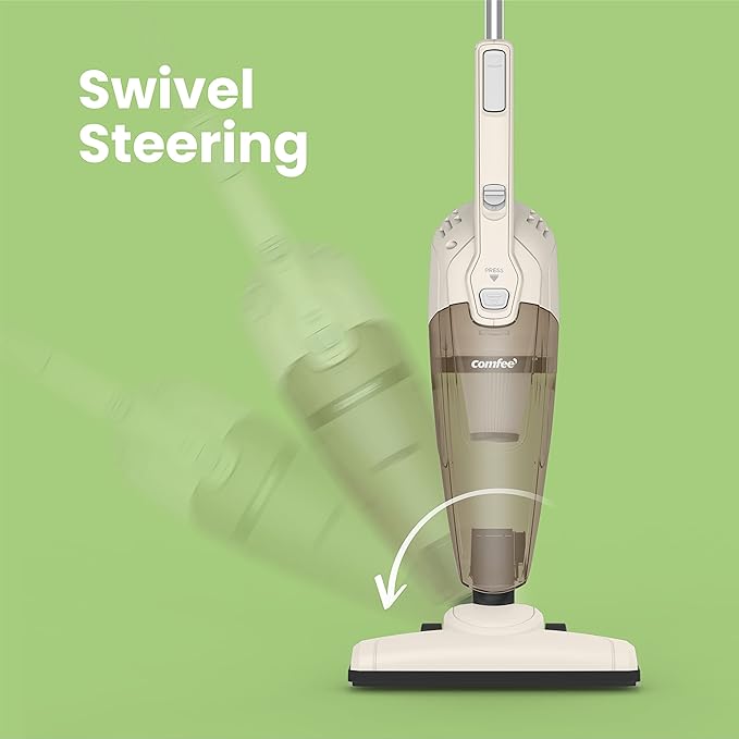 COMFEE ' Vacuum Cleaner 3 in 1 Handheld Stick Cleaner 5M Long Cord Lightweight Powerful 600W 16000Pa Suction 0.5L Large Capacity Excellent Central Fil - T
