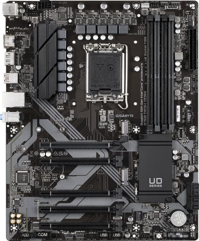 Gigabyte B760 DS3H DDR4 motherboard Intel B760 Express LGA 1700 ATX socket, Intel B760 Express chipset, 4x DDR4 DIMM, AMI UEFI BIOS - T
