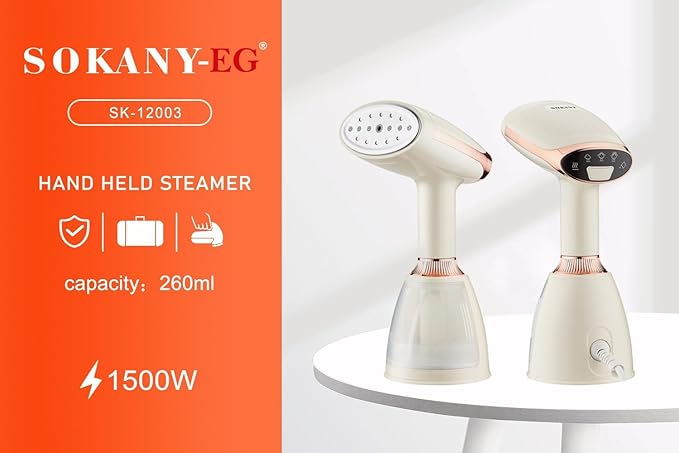 Sokany SK-12003 1500W Clothes Steam Iron, 250 mm Size - T