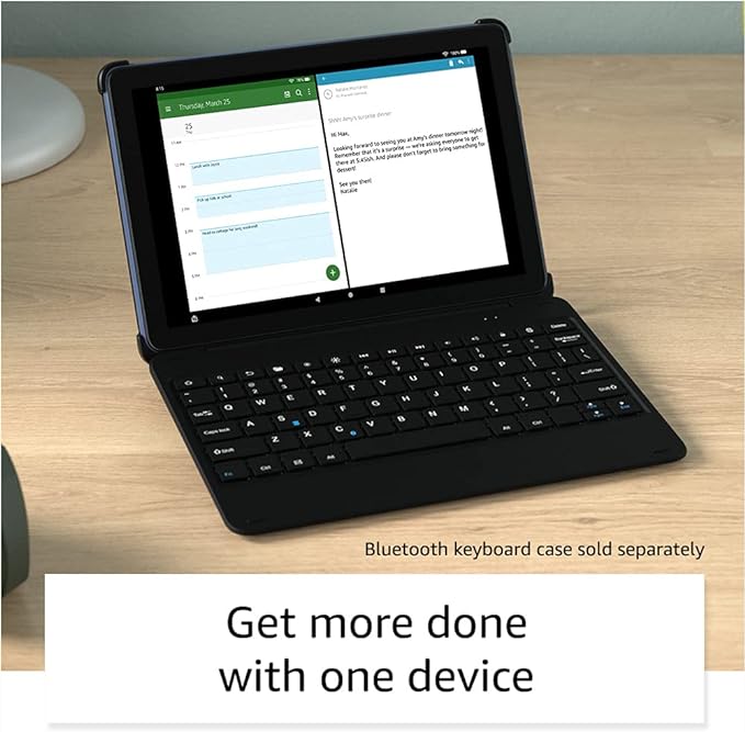 Amazon Fire HD 10 tablet, 10.1", 1080p Full HD, 64 GB, (2021 release), Lavender - T