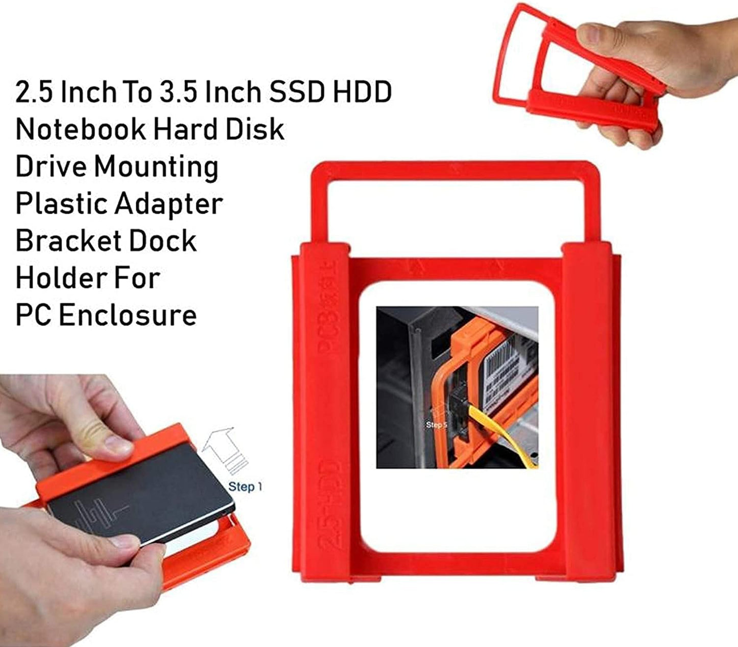 Keendex KX 1722 SSD Hard Disc Holder for 2.5 - Red - T