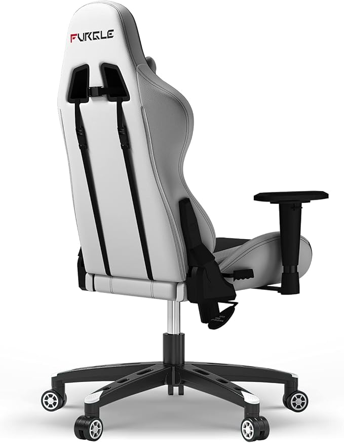 Gaming Chair - Furgle Gamer Chair - Office Chair - 4D Gamer Ergonomic Adjustable Swivel Chair Gaming Chair - Swing Mode - with Headrest and Lumbar Support (WB) - T