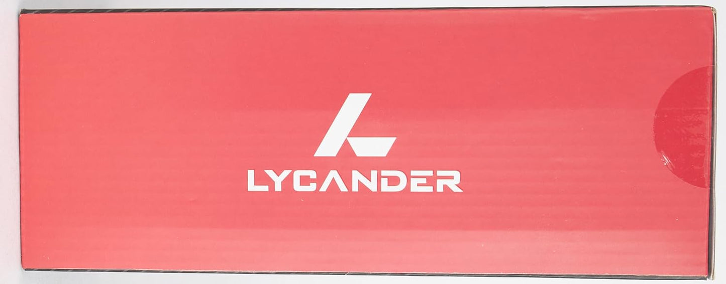 LYCANDER Gaming Headset with Microphone LED Light, 3.5mm input - for PC, PS4, Xbox One, Nintendo Switch and more (Essential - Black/Red) - T