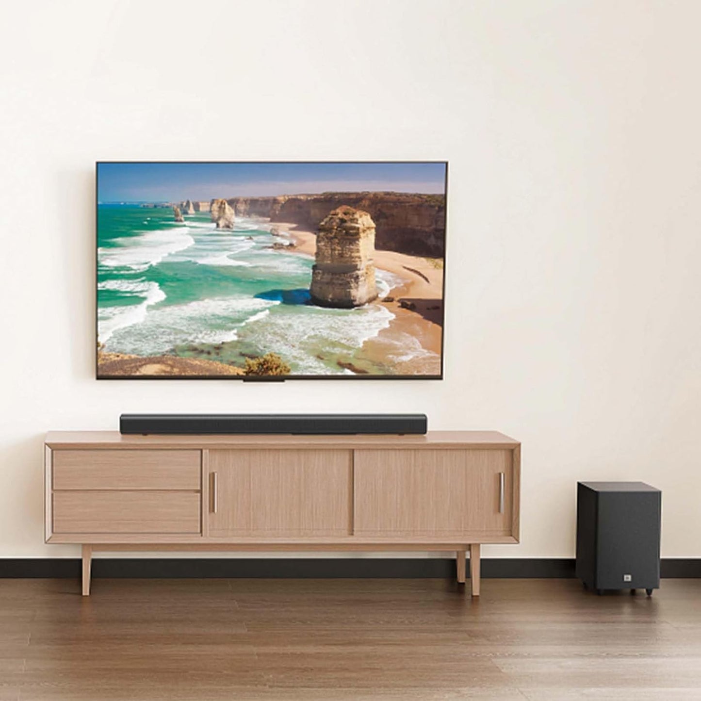JBL Cinema SB 550 3.1 Channel Soundbar with Wireless Subwoofer and Dolby Audio, 250 W, HDMI ARC and Wireless Bluetooth Streaming, Black|1 year manufacturer warranty