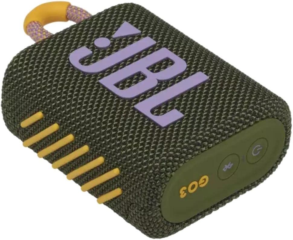 JBL GO 3 Portable Waterproof Bluetooth Speaker - Green - T