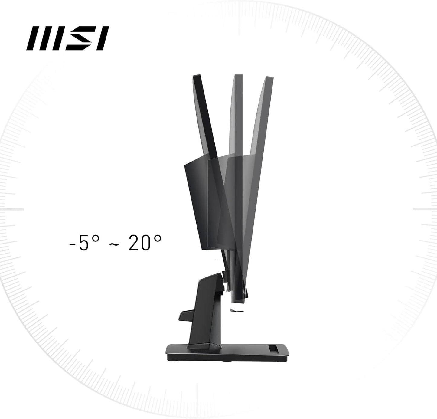 msi PRO MP275 27 Inch Full HD Office Monitor - 1920 x 1080 IPS Panel, 100 Hz, Eye-Friendly Screen, Built-in Speakers, Tilt-Adjustable - HDMI 1.4b, D-Sub (VGA) - T