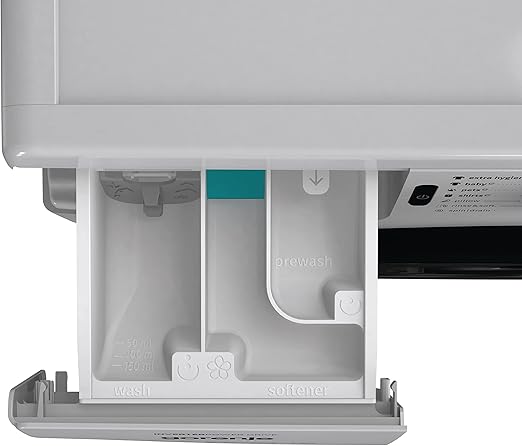 Gorenje WNEI84AS/A, 8 Kg Fully Automatic Front Load Washing Machine, 16 Programs, Energy and Water Efficient, Wave Drum, 1400 RPM, Silver, Made in Slovenia - T