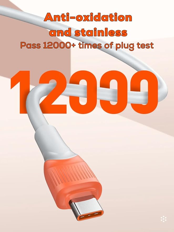 LDNIO LS601 Micro 30W Super quick charge Data Cable 1M Length - Gray-Orange - T