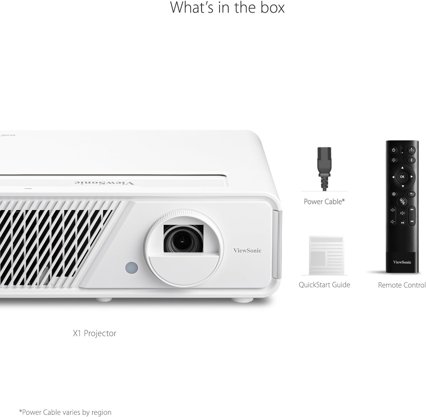 ViewSonic LED Projector 3100 lumens 1080p, X1 - T
