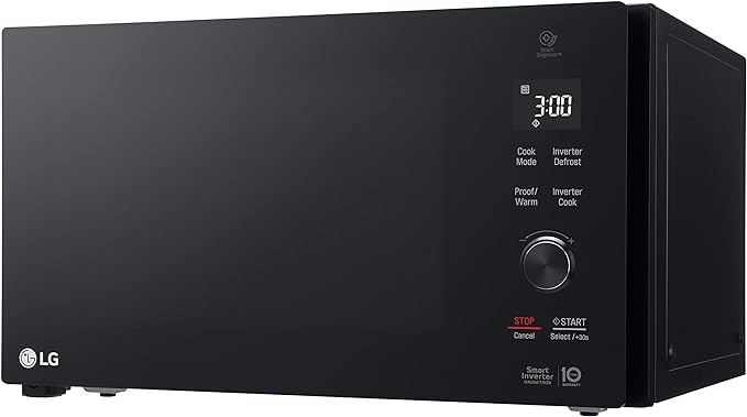 LG MH8265DIS Smart Inverter Microwave With Grill - 1200 Watt, 42 Liters, Black-(International warranty) - T