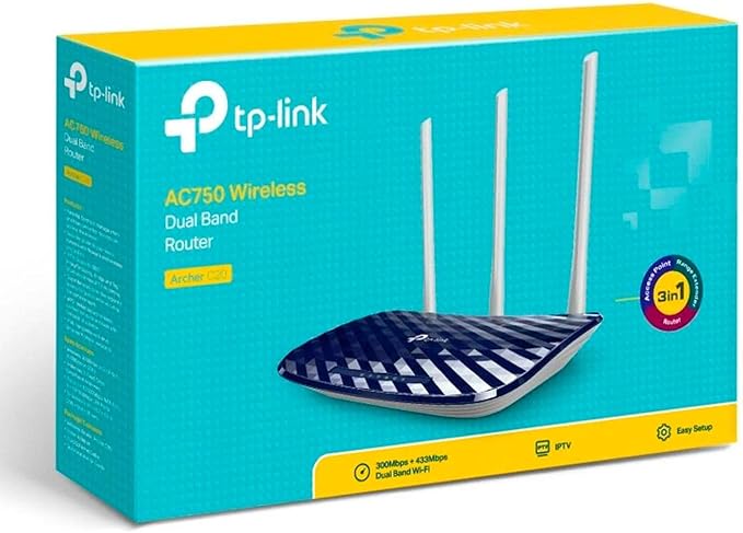TP-Link Archer C20 AC750 Wireless Dual Band Router - T