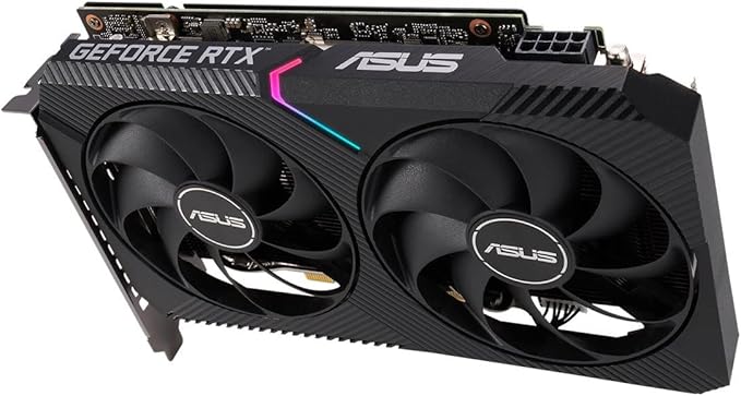 ASUS Dual NVIDIA GeForce RTX 3060 V2 OC Edition 12GB GDDR6 Gaming (PCIe 4.0, 12GB GDDR6 memory, Axial-tech fan design, 0dB technology - T
