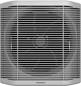 TORNADO Bathroom Ventilating Fan 20 cm, Privacy Grid, Black x Grey TVS-20BG - T