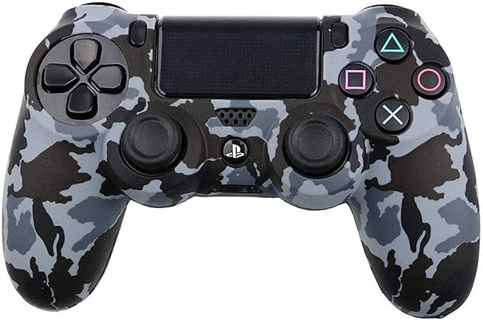 Silicone Protection Cover for Dualshock PS4 Controller, Camouflage Grey - T