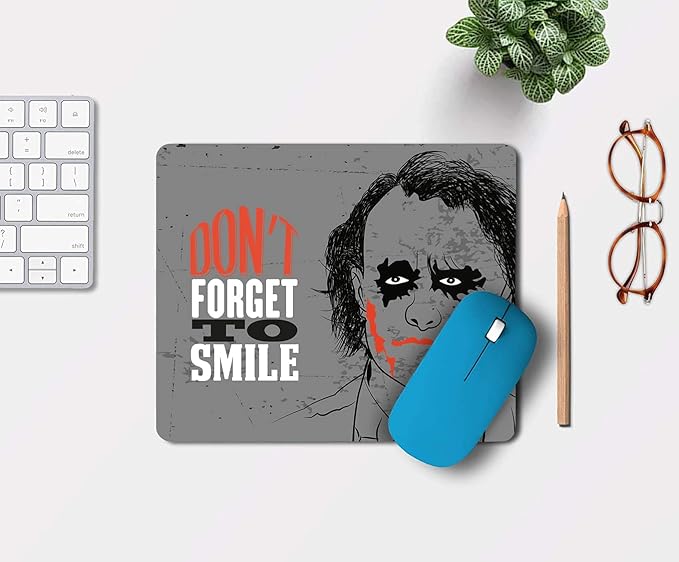 Pix Sad Gray Joker Rubber Full Design Mouse Pad for Laptop and Computer Case, MP60 - T