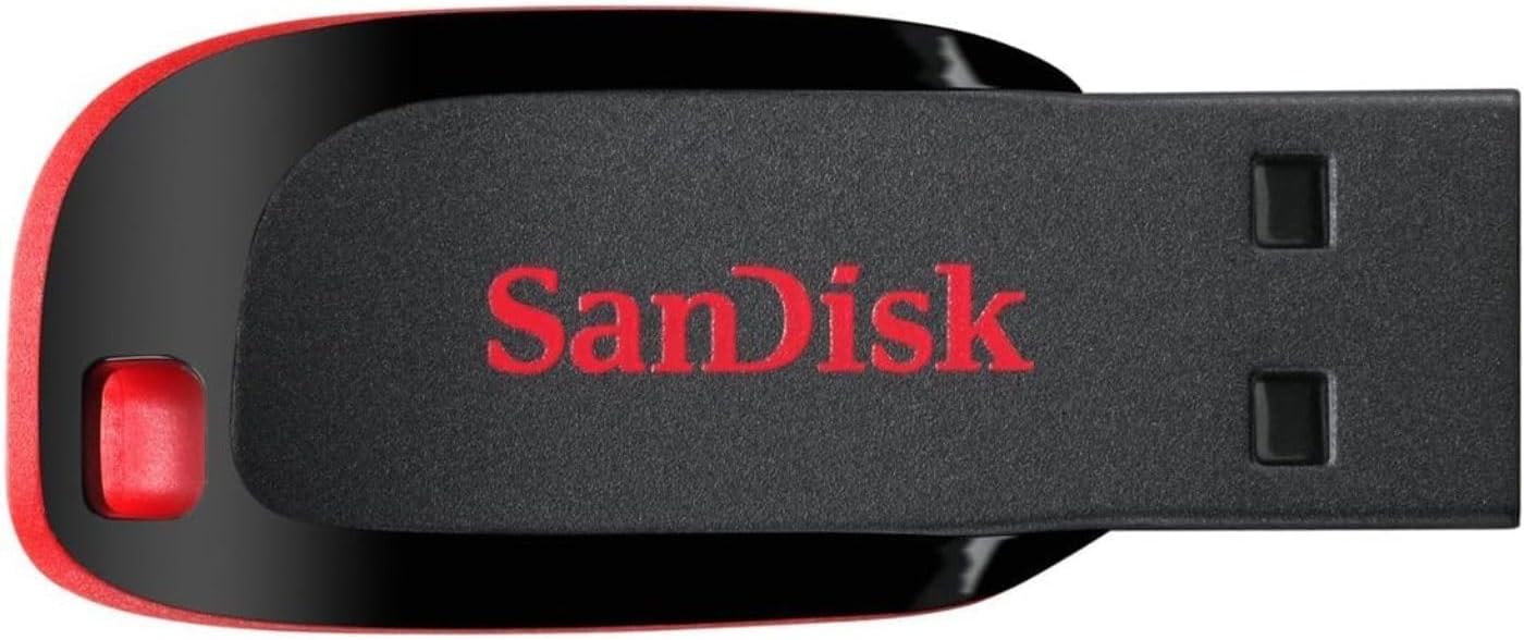 SanDisk 8GB Cruzer Blade USB 2.0 Flash Memory Drive SDCZ50-008G, Pack of 1 - T