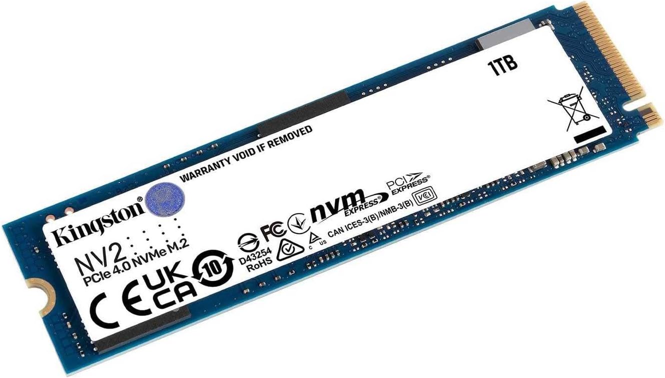 Kingston NV2 NVMe PCIe 4.0 SSD 1000G M.2 2280 SNV2S/1000G - T