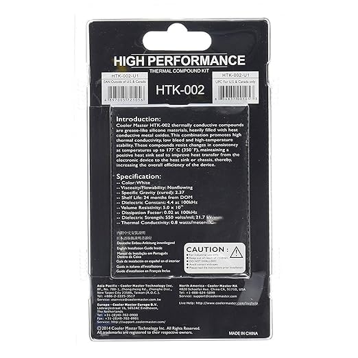 Cooler Master High Performance Thermal Paste - (HTK-002-U1) - T