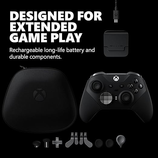 Xbox Elite Series 2 Core Wireless Gaming Controller – Black – Xbox Series X|S, Xbox One, Windows PC, Android, and iOS - T
