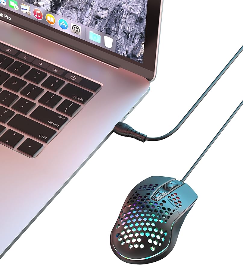 Xo m4 rgb wired mouse 1.6 meter - black - T