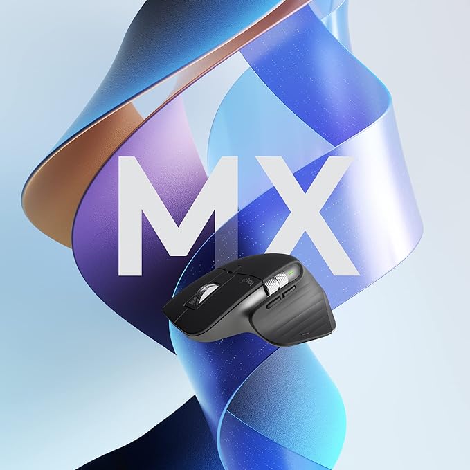 Logitech MX Master 3S - Wireless Performance Mouse with Ultra-Fast Scrolling, Ergo, 8K DPI, Track on Glass, Quiet Clicks, USB-C, Bluetooth, Windows, Linux, Chrome-Graphite - T