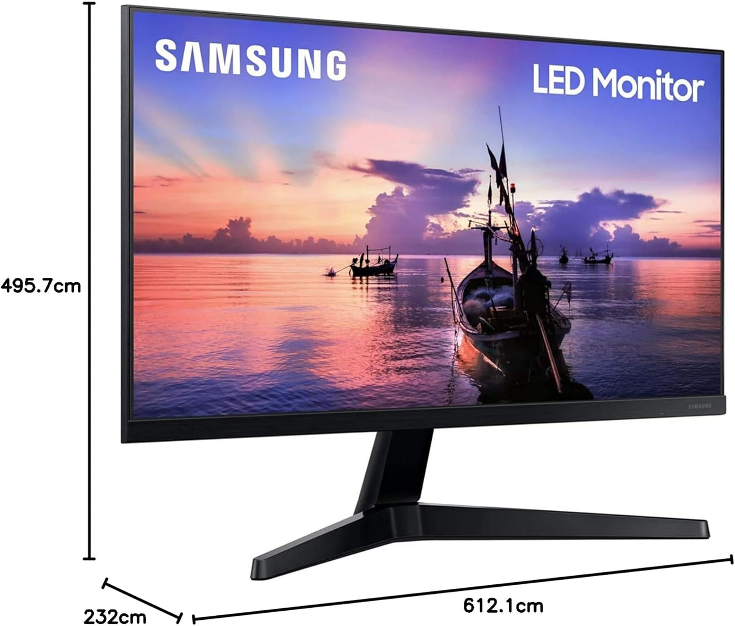 Samsung 27-Inch IPS Gaming Monitor with Borderless Design, VGA and HDMI, 5ms GtG, 75hz with Game Mode, Supports AMD FreeSync, Local Warranty. - T