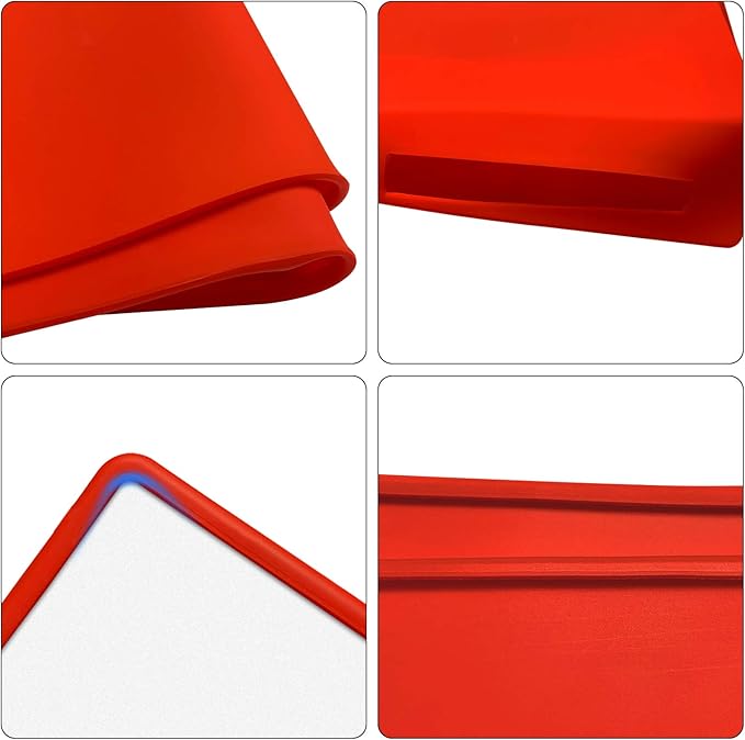 PS5 Console Silicone Skin Cover,Anti-Scratch PlayStation 5 Console Protective Case,Soft Shockproof Anti-Dust Waterproof PS5 Console Cover Protective Plate Shell for Sony PS5 Console Disc Version-Red - T