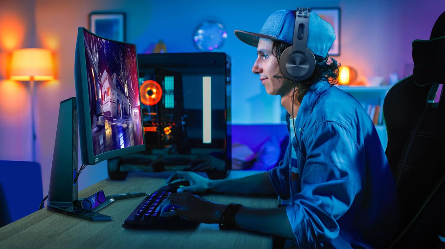 Lenovo Monitor Legion R27fc-30 Gaming Curved Monitor, 27" FHD VA Display, Up to 280Hz Refresh Rate, 0.5ms (MPRT) Response Time, 1500R Curvature, FreeSync, Adaptive Sync & G-Sync Compatible, Black - T