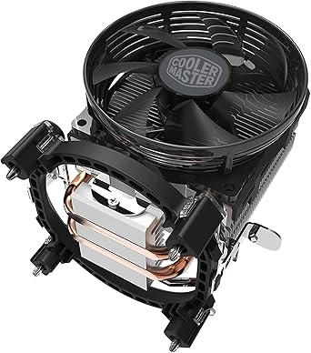 CoolerMaster Hyper T20 Compact CPU Air Cooler, 95mm Fan, Dual Copper Heat Pipe, Direct Contact – AMD Ryzen AMD5 / AM4 / AM3+, Intel LGA 1700/1200 / 1151 - T