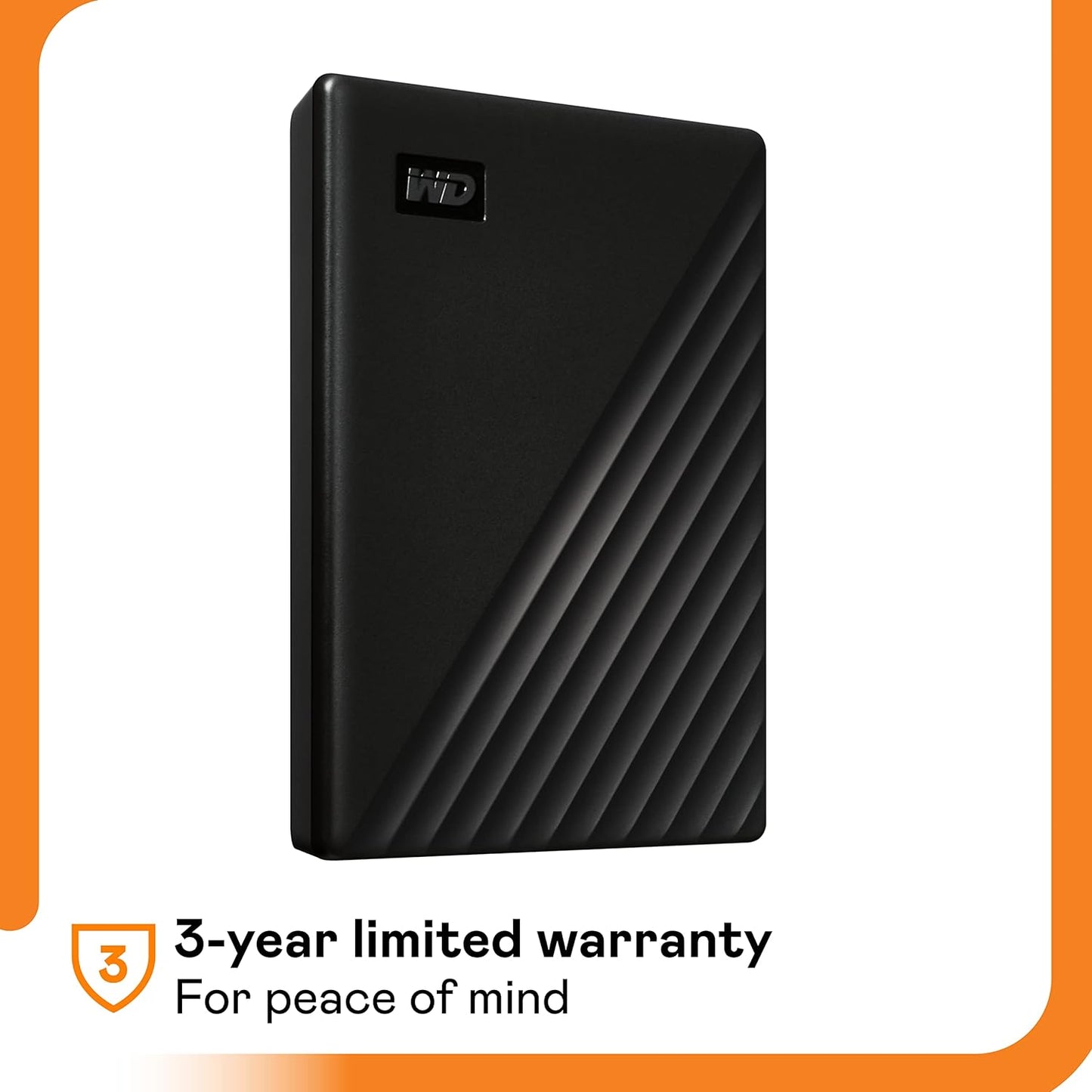 My Passport 5TB black - Portable Hard Drive with password protection and auto backup software - T