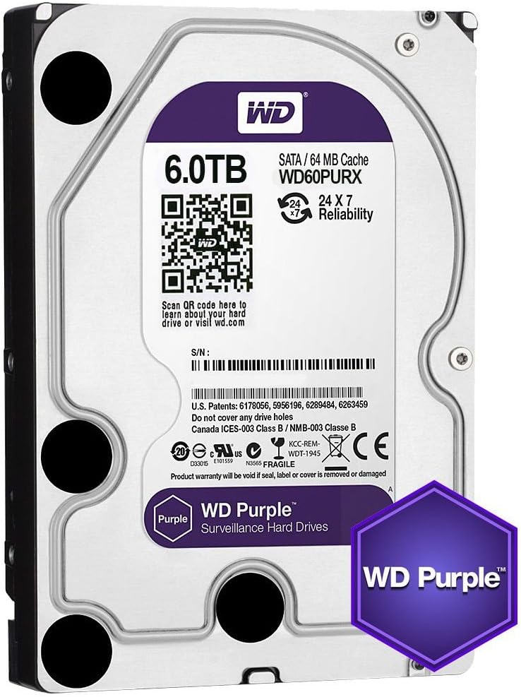 WD Purple 6TB Surveillance Hard Disk Drive - T