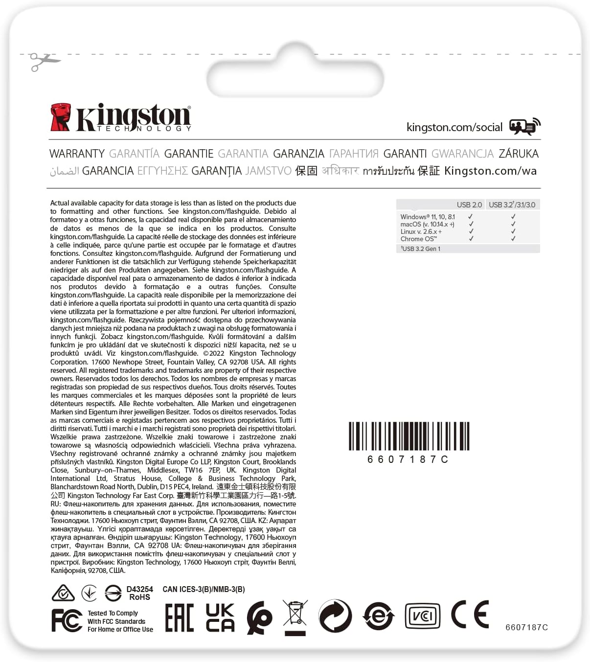 Kingston DataTraveler Exodia Onyx DTXON/64GB Flash Drive 3.2 Gen 1 - T