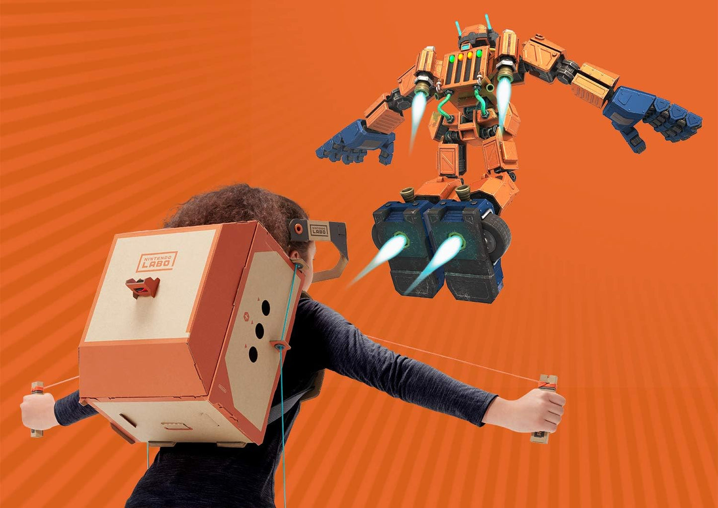 Nintendo hac-r-adfva switch labo toy-con 02 robot kit black - T