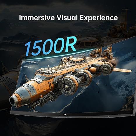 KTC 34 Inch Ultrawide Monitor, 165Hz WQHD 3440X1440 Curved Gaming Monitor, 1500R PC Monitor, HDR, FreeSync & G-Sync, HDMI, DisplayPort, VESA, Tilt Swivel Height Pivot Adjustment, H34S18S - T