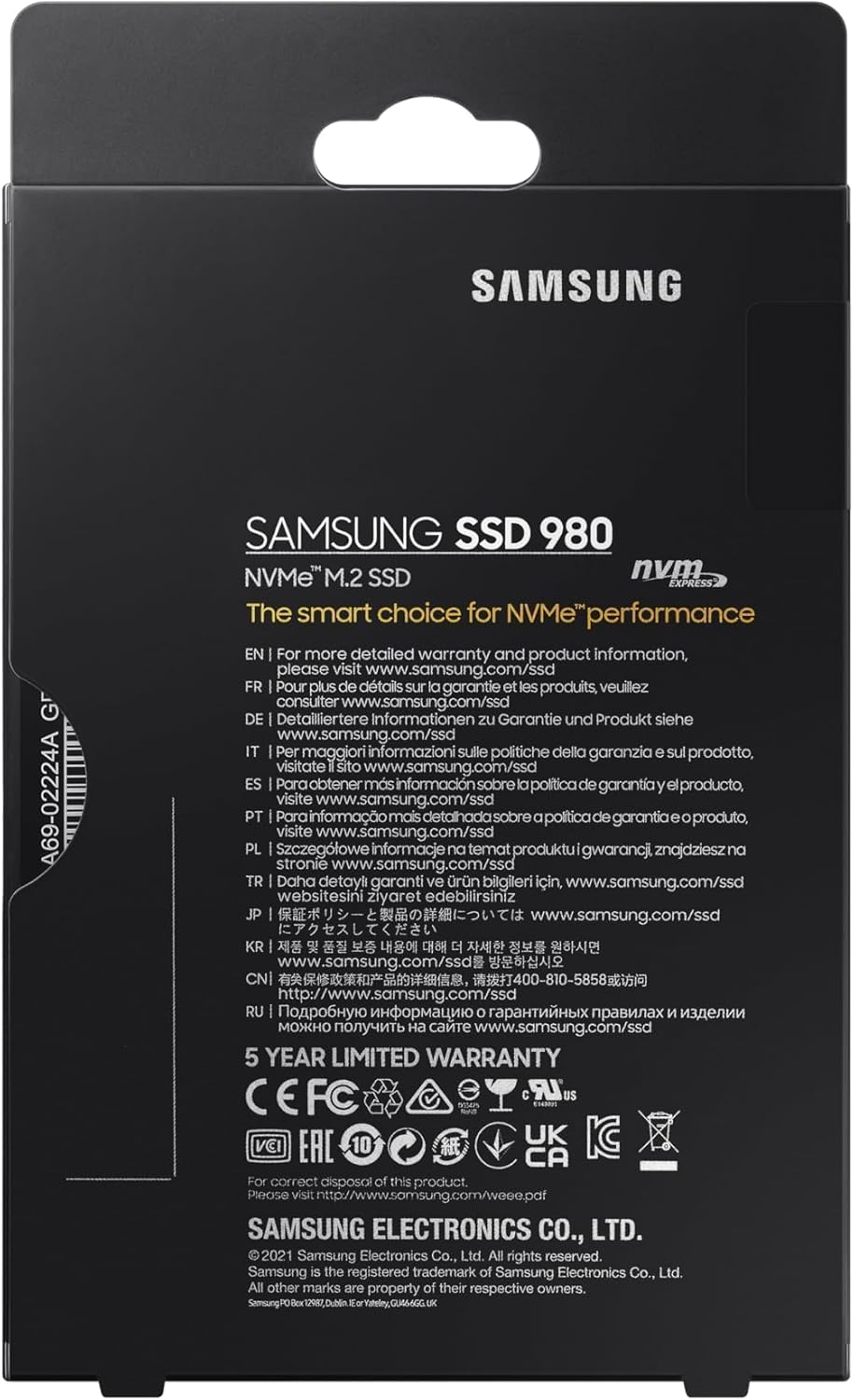Samsung ®/SSD Storage/980/250GB NVMe" M2 - T