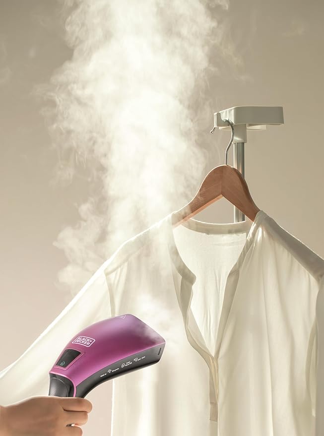 Black & Decker Portable Digital Handheld Garment Steamer 1600W Black HSTD1600-B5-2 Years Official Warranty - T