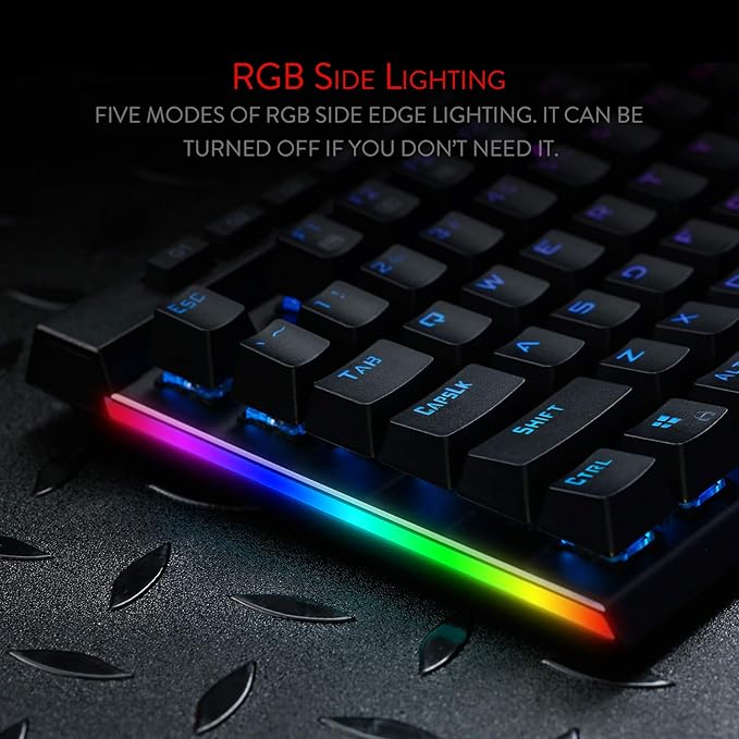 Redragon K580 VATA RGB LED Backlit Mechanical Gaming Keyboard - T