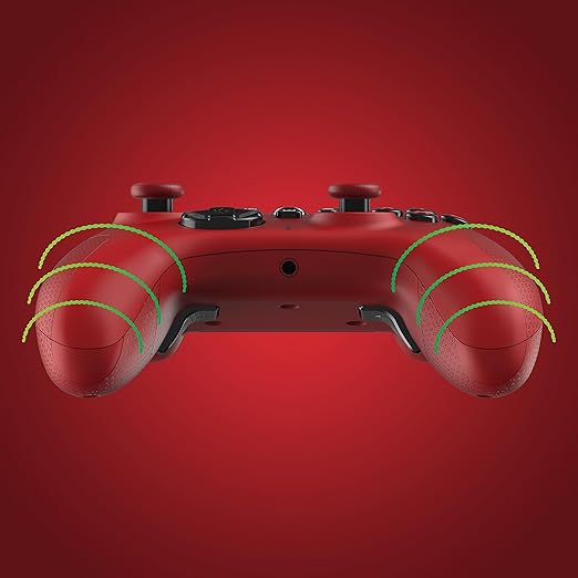 Turtle Beach REACT-R Wired Game Controller – Officially Licensed for Xbox Series X & S, Xbox One, and Windows 10|11 PC’s – Red - T