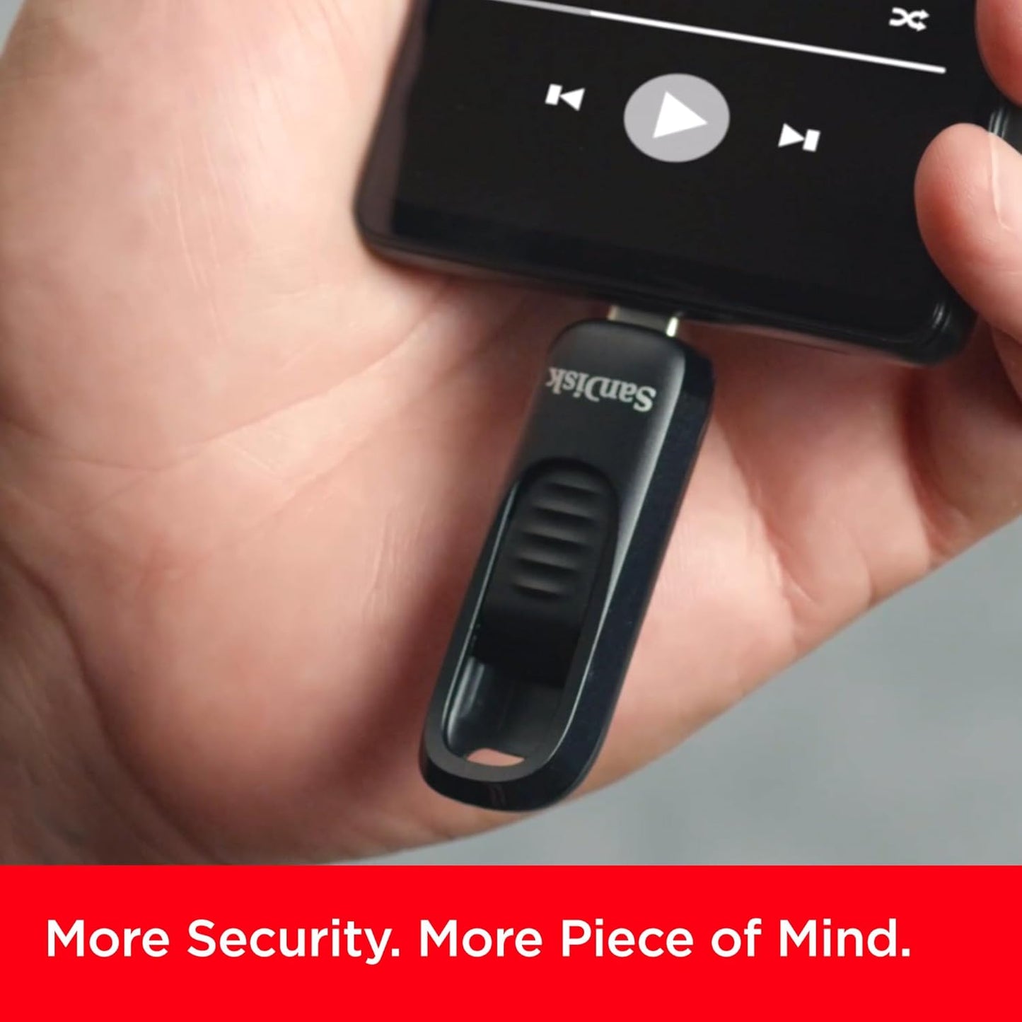 SanDisk Ultra Slider USB Type-C Flash Drive, 256GB USB 3.2 Gen 1 Performance with a Retractable Connector - T