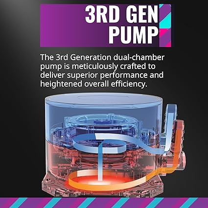 CoolerMaster MasterLiquid ML240L RGB V2, Close-Loop AIO CPU Liquid Cooler, 3rd Gen Dual Chamber Pump, 240 Rad, SickleFlow 120mm PWM, RGB Lighting for AMD Ryzen AM5/AM4/Intel LGA1700*/1200/115X - T