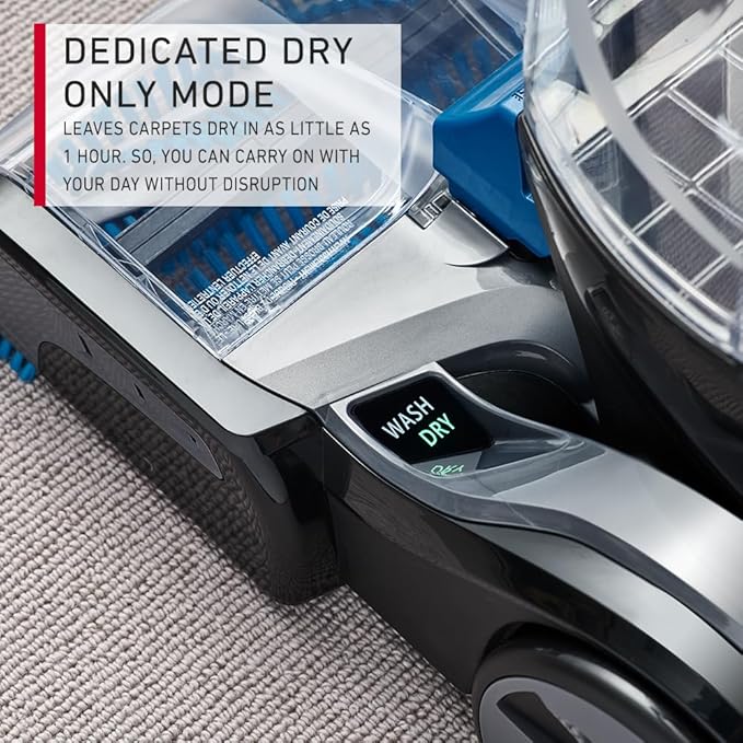 Hoover Platinum Smart Wash Upright Vacuum Cleaner, Motion Sense Technology, Bacteria Elimination, Automix Technology, FlexForce Brushbars, Antimicrobial Wash Tool - CDCW-SWME - T