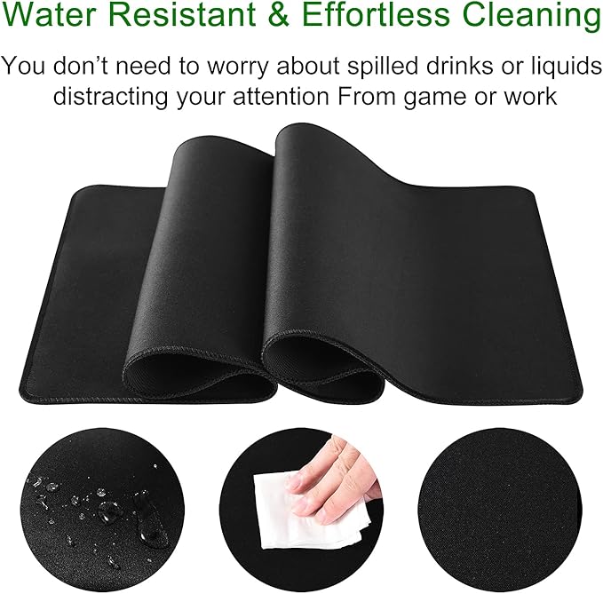 Miorkly Large Gaming Mouse Pad-Mouse Mat(800x300x2mm) Waterproof Mousepad-Non-slip Rubber Base-High-precision Surface and Firm Stitched Edges - T