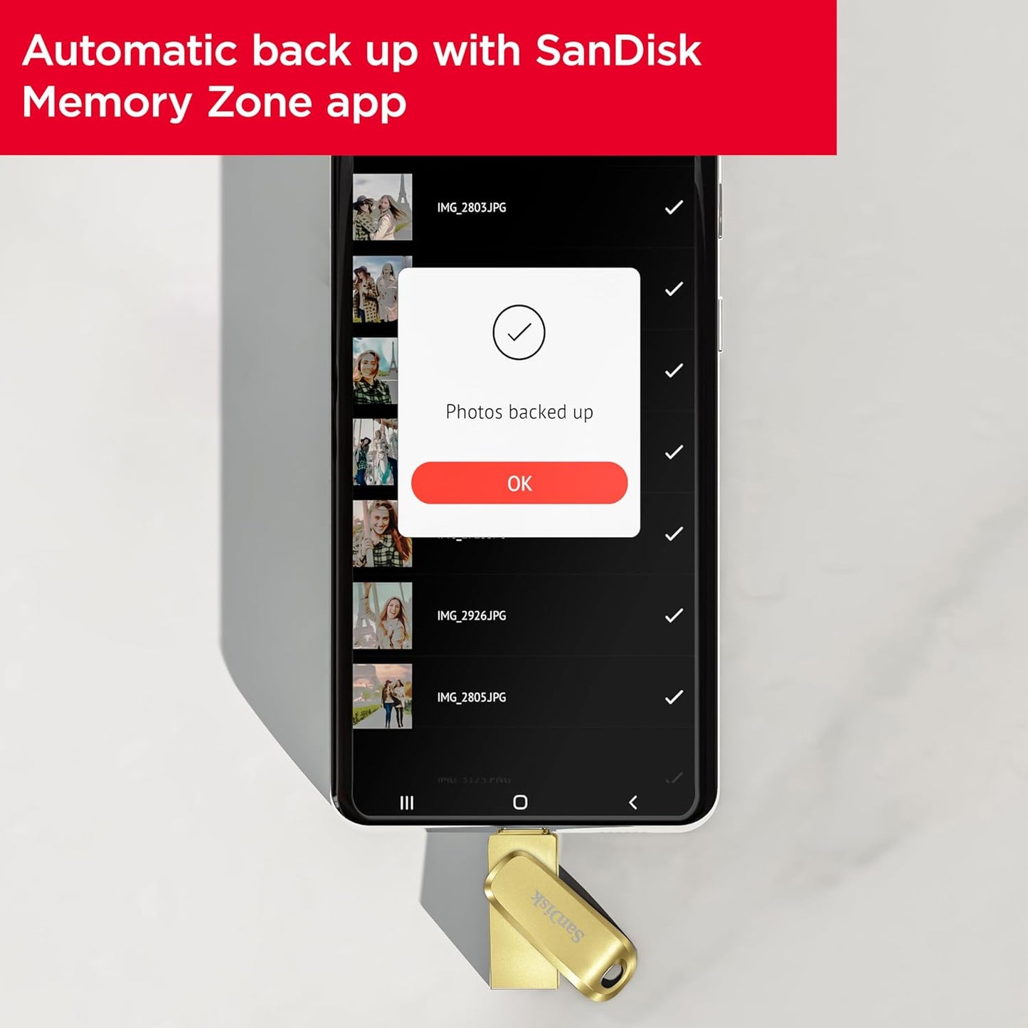 SanDisk Ultra Dual Drive Luxe, Gold, 128GB, Up To 400MB/s Transfer Speed, USB 3.2 Gen 1, 5 Y Warranty - T