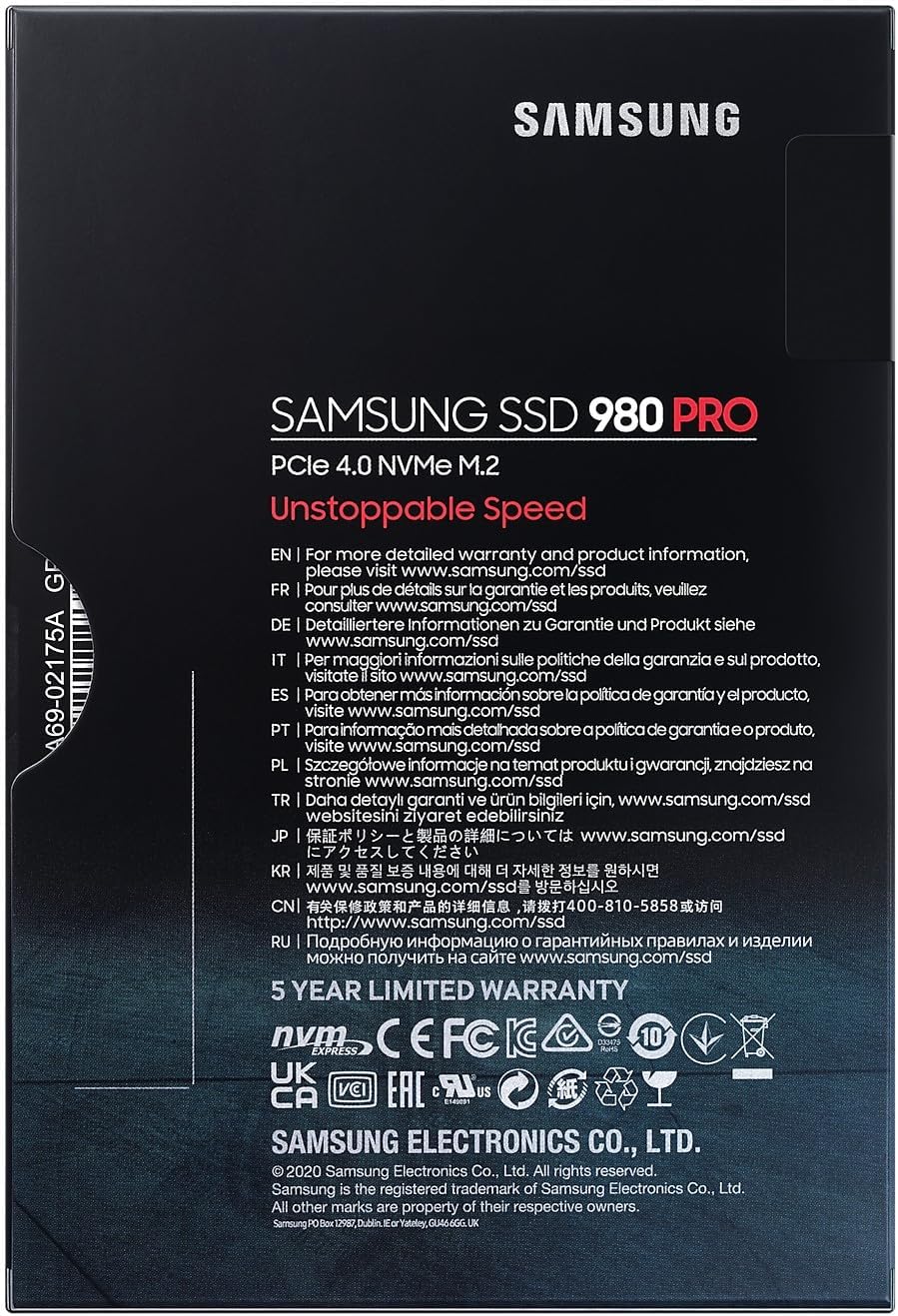 Samsung 980 PRO 500 GB PCIe 4.0 M.2 - T