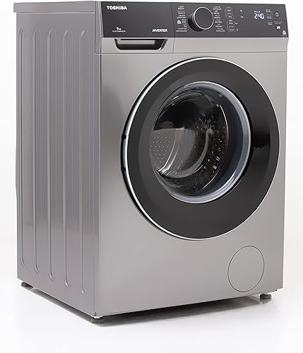 Toshiba- Washing Machine -Atomatic - Silver - 9Kg- Great Waves, 1200RPM - Inverter- TW-BJ100M4E(SK) - T