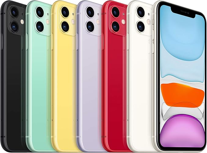 Apple iPhone 11 with FaceTime - 128GB, 4GB RAM, 4G LTE, Black, Single SIM & E-SIM - T